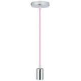  Napojni kabl 1xE27/60W/230V svetloružičasta/sjajni hrom | Eponuda.com
