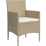  5-dijelni vrtni blagovaonski set s jastucima bež i crni | shoptok.hr