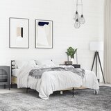 Maison Chic Posteljni okvir - Dvoposteljna postelja - Zakonska postelja sonoma hrast 140x190 cm inž. les in kovina-J15352, (21762107) | Shoptok.si