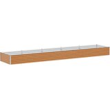  Povišena vrtna gredica 485 x 100 x 36 cm Cinkani čelik | Eponuda.com