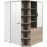 MID.YOU PREHODNA KOTNA OMARA, bela, hrast san remo | Shoptok.si