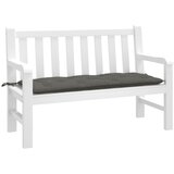  Jastuk za vrtnu klupu prošarano tamnosivi 120x50x7 cm tkanina | shoptok.hr