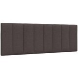  Postelja z vzmetnico temno rjava 140x200 cm blago | Shoptok.si