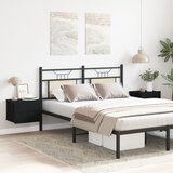 vidaXL Nočne omarice 2 kosi, črna, oreh, 40x30x30 cm, inženirski les, (22007931) | Shoptok.si