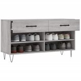  Klupa za cipele siva boja hrasta 102x35x55 cm konstruirano drvo | Eponuda.ba