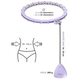  Hhm14 hula hoop ljubičasti magnetni s utegom + brojačem hms | shoptok.hr