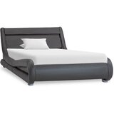 Maison Chic Posteljni okvir - Enojna postelja - Postelja za odrasle LED sivo umetno usnje 100x200 cm, (21693545) Cene