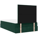  Okvir za krevet s madracima tamnozeleni 120x190 cm baršunasti | shoptok.hr