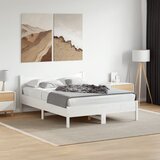  Okvir kreveta bez madraca bijeli 140 x 190 cm masivna borovina | shoptok.hr