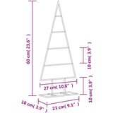 vidaXL Metalno ukrasno božićno drvce crno 60 cm | shoptok.hr