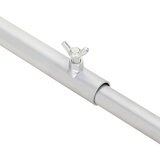  Pogodno za ravni nosač cerade 3 pcs Srebrno 130-210 cm Aluminij | shoptok.hr