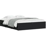  Okvir kreveta s ladicama crni 150 x 200 cm konstruirano drvo | Eponuda.com