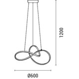  LED luster na sajli SATURN LED/30W/230V 3000K | Eponuda.com
