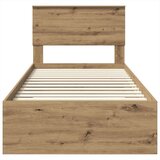  Okvir za krevet s uzglavljem Umjetnički hrast 90 x 200 cm | shoptok.hr