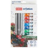  Set akrilnih boja | 12 boja | sa 2 kista i pladnjem za miješanje boja | shoptok.hr
