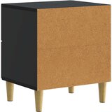 Noćni ormar 2 pcs Crna 43 x 34,5 x 48 cm Konstruirano drvo | Eponuda.com