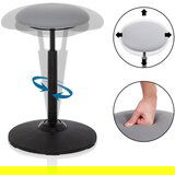 MID.YOU Pisarniški Stolček Balance Sit, Siva | Shoptok.si