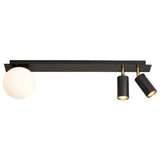 Vidik 22903 STROPNA SVJETILJKA 1xE27+2xGU10 CRNA SA ZLATNIM | shoptok.hr