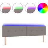  LED Odelčni Naslonjalo z Gumbi Taupe 100 cm Tkanina, (22052947) | Shoptok.si