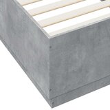  Okvir kreveta boja betona 100x200 cm od konstruiranog drva | shoptok.hr