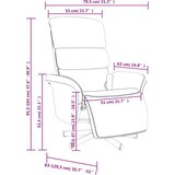  Masažni naslonjač od tkanine s osloncem za noge plavi | shoptok.hr