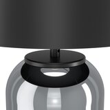 Eglo 390063 - Stona lampa CUITE 1xE27/40W/230V crna/dimljena | Eponuda.com