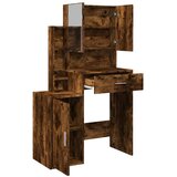 Toaletni stolić s ormarićem boja dimljenog hrasta 80x35x132 cm | Eponuda.ba