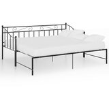 The Living Store Izvlečni posteljni okvir črn iz kovine 90x200 cm - Posteljni Okvir, (21527624) | Shoptok.si