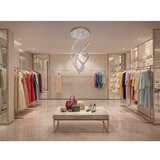  LED kristalna plafonska svetiljka NAURU LED/24W/230V prečnik 40 cm sjajni hrom + daljinski upravljač | Eponuda.com