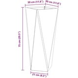  Sadilica 2 pcs Srebrno 30 x 30 x 75 cm Nehrđajući čelik | shoptok.hr