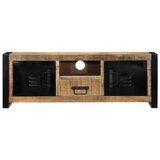 Maison Chic TV omarica - TV stojalo - Televizijska omarica 100x30x35 cm Masivni neobdelan les Mango, (21699947) Cene