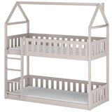 Molarem Home Drveni dječji krevet na kat Pola - kašmir - 160x80 cm - Madrac PE pjena 8 cm-spužvasti madrac | shoptok.hr