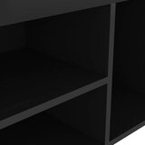  Klupa za cipele s jastukom sjajna crna 80 x 30 x 47 cm drvena | shoptok.hr