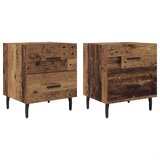  Nočna omarica 2 pcs Star les 40 x 35 x 47.5 cm Konstruiran les, (5000091640) | Shoptok.si