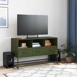 TV ormarić maslinastozeleni 100,5x39x60,5 cm čelični | shoptok.hr