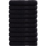 vidaXL Premium brisače SOLUND 10 kos črna 80x200 cm 600 g/m2 | Shoptok.si