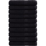 vidaXL Ručnici za saunu SOLUND 10 kom crni 80x200cm 600 gsm | shoptok.hr