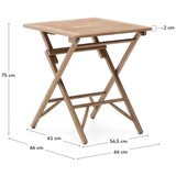 Kave Home Vrtni stol od masivnog bagrema 66x66 cm Dandara – | shoptok.hr