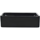 Keramički kvadratni umivaonik 41 x 30 x 12 cm crni | shoptok.hr
