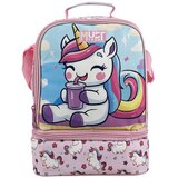 Luna Luna: Must Team izolirana torba za malico z motivom enoroga, z dvema predeloma, 22x16x28 cm | Shoptok.si
