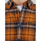 Volcom Srajca 'CADEN PLAID' mornarska / konjak / črna | Shoptok.si