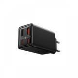  Hišni polnilec Baseus GaN6 pro 65W 2xUSB 2xUSB-C, črn | Shoptok.si