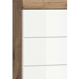 MID.YOU Omarica Za Pod Umivalnik Wave, Bela, Hrast | Shoptok.si