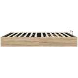  Otomanski krevet s pohranom Sonoma hrast 203 x 160 x 25 cm | shoptok.hr