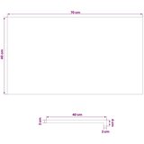  Prozorske klupice 2 kom. Smeđa 70 x 30 x 2 cm | shoptok.hr