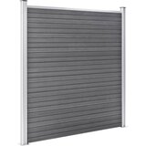  Vrtna ograda od WPC-a 353 x 186 cm siva | shoptok.hr
