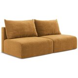 Makamii Oranžna raztegljiva/s prostorom za shranjevanje sedežna garnitura 216 cm Kalena – | Shoptok.si