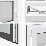  Prozor za podrum RISOR 100 x 60 cm PVC i staklo Antracit | Eponuda.ba