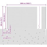  Stebri ograje 22 kosov U-kanal 150 cm Cinkano jeklo, Šesterokotna ograja 1,5x50 m Cinkano jeklo | Shoptok.si