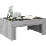 vidaXL Stolić s beskonačnim LED svjetlima boja hrasta 70x50x30 cm | shoptok.hr